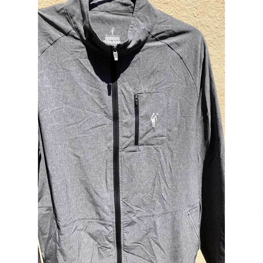 Men's Toes on the Nose Jacket Gray Full-Zip Dawn Patrol L Poly Beach Surf UPF